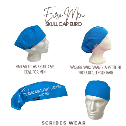 Blue Miller Blade Scrub cap