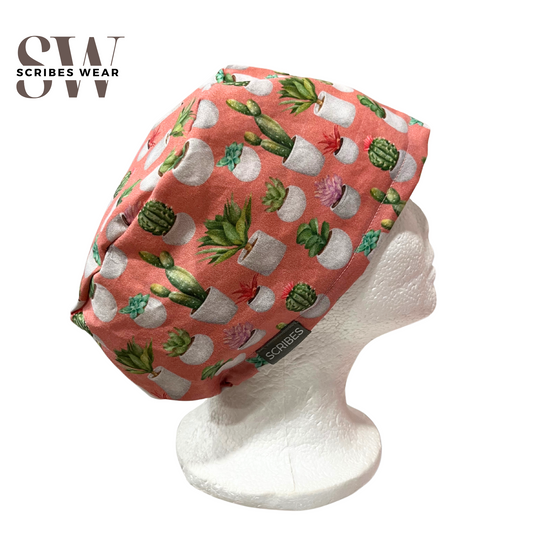 Potted Succulent  Euro Love Style Scrub cap