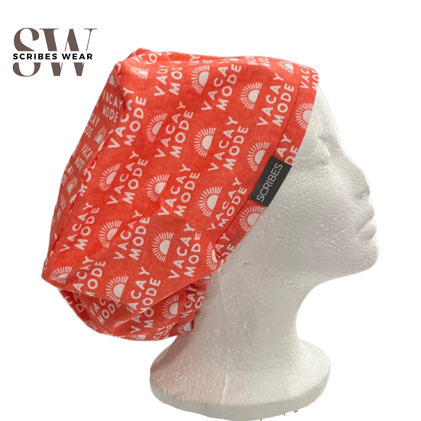 Vacay Mode  in Euro Love Scrub cap Style