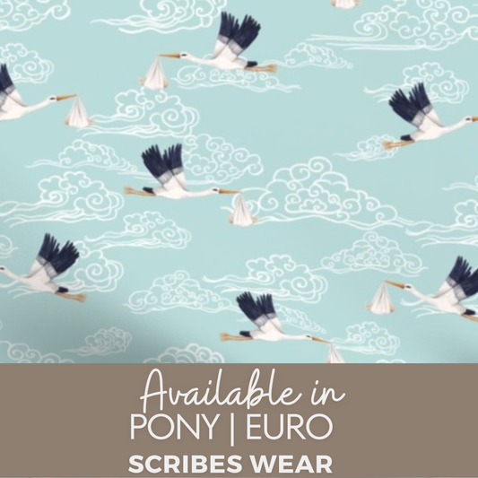 WH Blue Baby Stork - Newborn