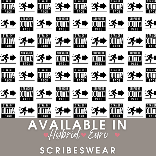 WH Straight OUTTA PACU in White